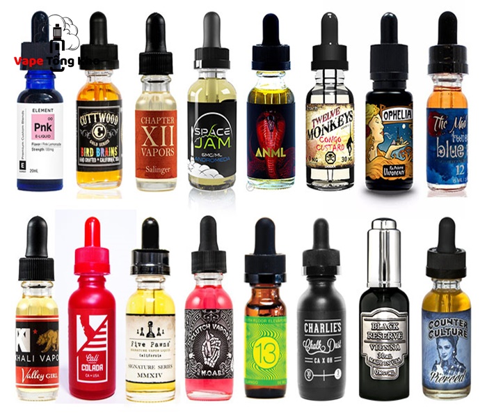 Kích thước của tinh dầu vape Bắc Giang