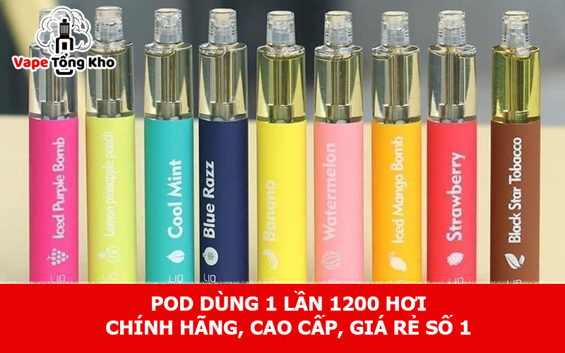 Pod dùng 1 lần 1200 hơi