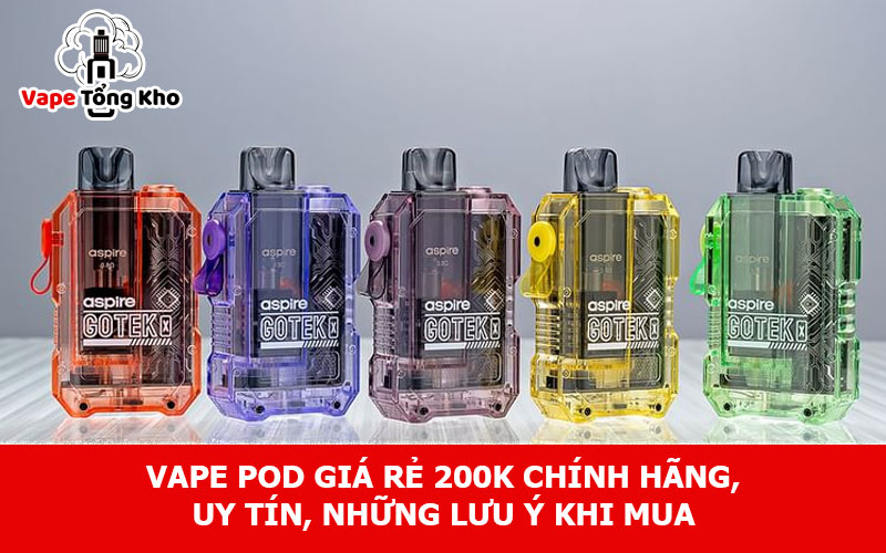 Vape pod giá rẻ 200k