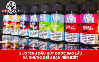 1 lọ tinh dầu hút được bao lâu